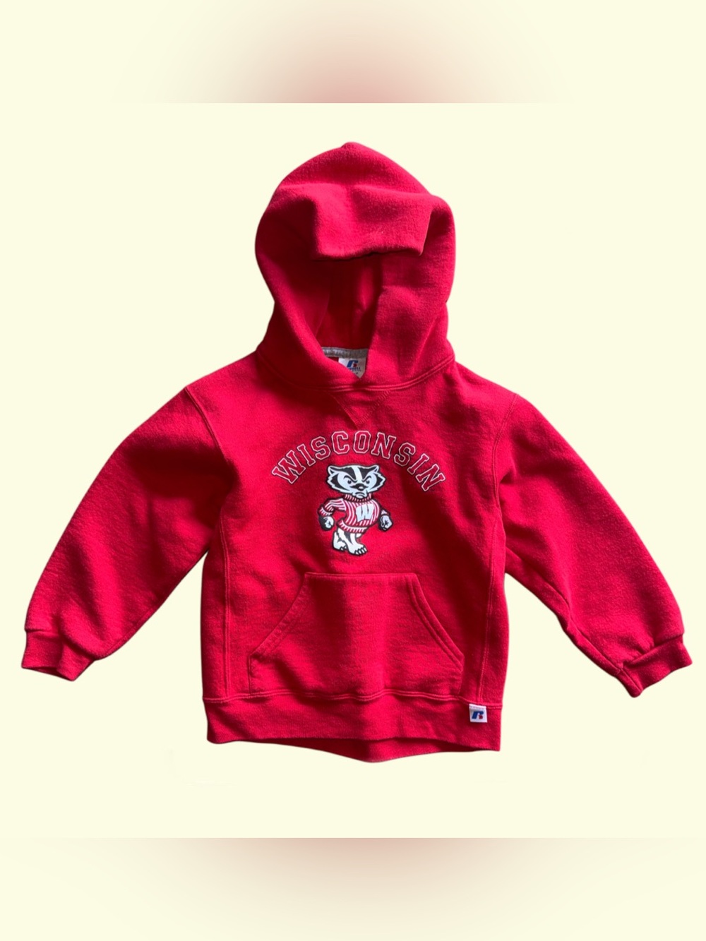 Youth Small Kids Wisconsin Badgers Russell Athletic Hoodie